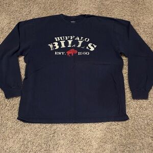 Buffalo Bills Navy Long Sleeved Tee